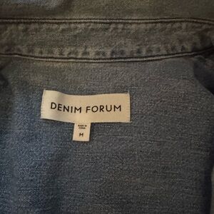 Denim Forum Classic Blue Denim Button down Top